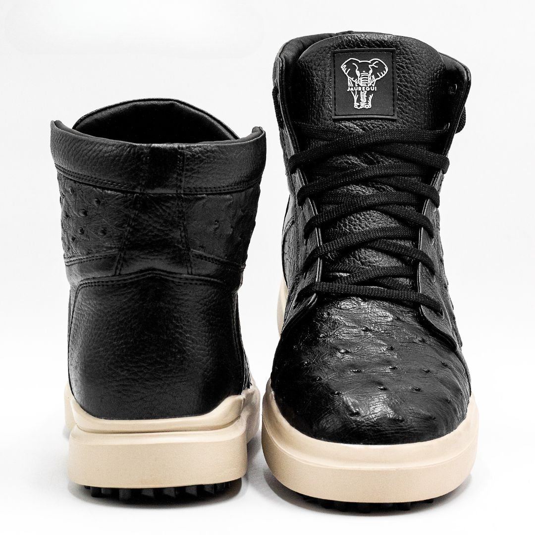 HIGH TOP FUEGO PLUMA DE AVESTRUZ NEGRO - Imagen 2