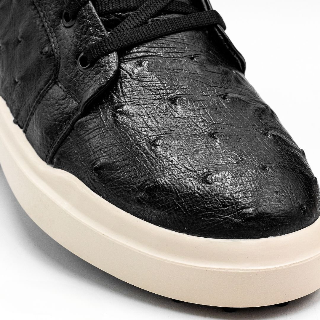 HIGH TOP FUEGO PLUMA DE AVESTRUZ NEGRO - Imagen 5