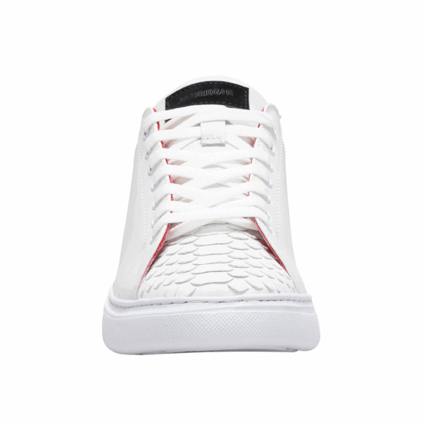 Low Top Cordones Pitón _ Becerro BR4 Low Top Pitón Blanco
