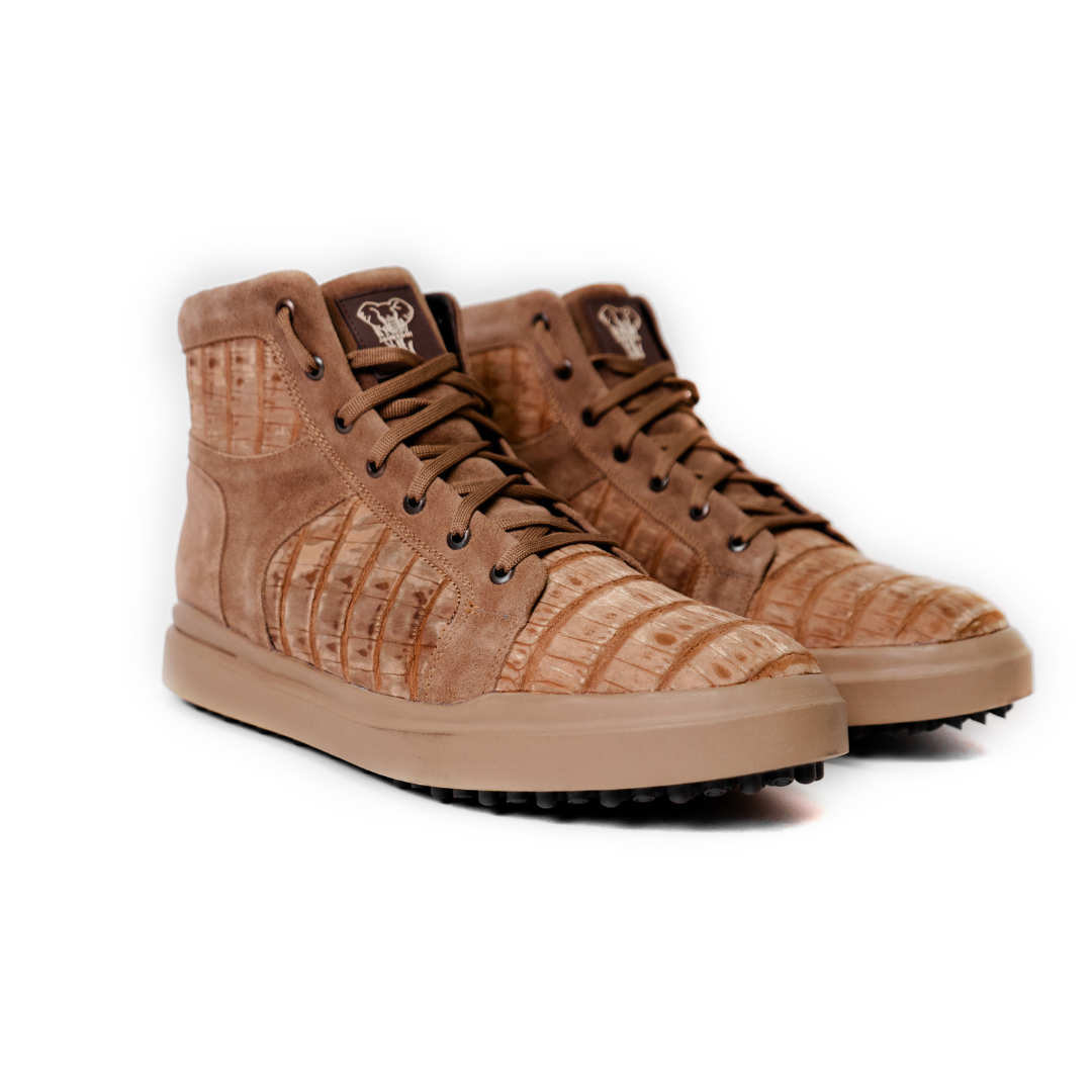 HIGH TOP TENIS COCODRILO ARENA/JENGIBRE - Imagen 5