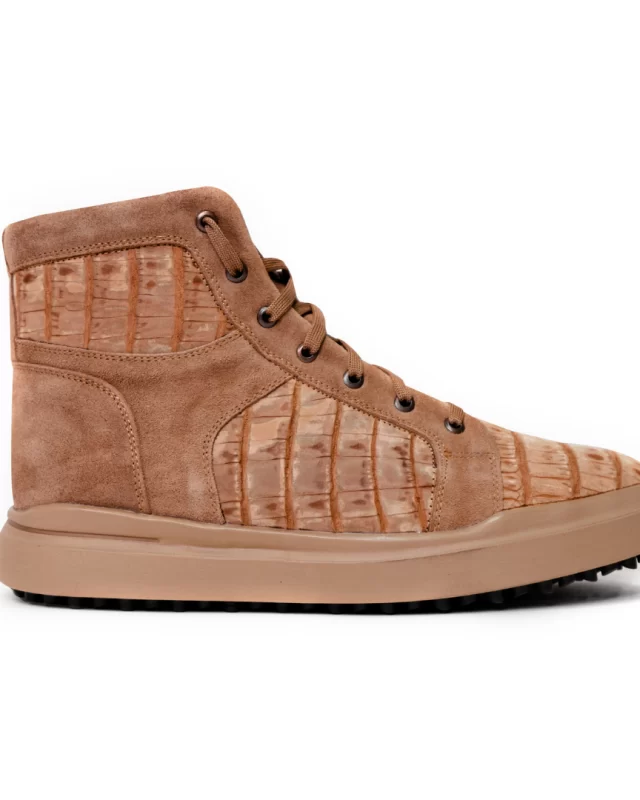 HIGH TOP TENIS COCODRILO ARENA/JENGIBRE