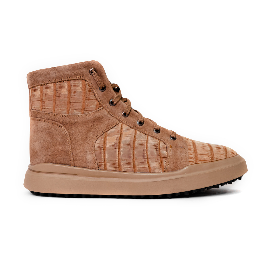 HIGH TOP TENIS COCODRILO ARENA/JENGIBRE