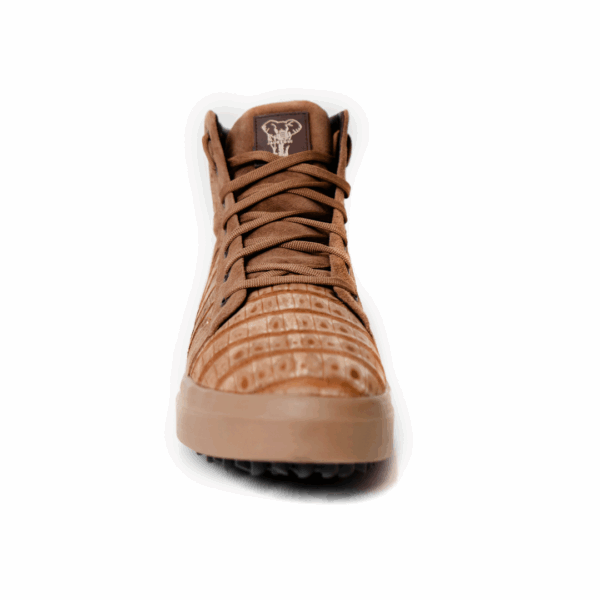 High Top Cocodrilo Gamuza Becerro3 High Top Cocodrilo Arena