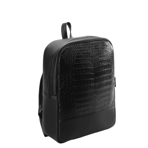 Noir Croco Backpack2 Noir Croco Backpack