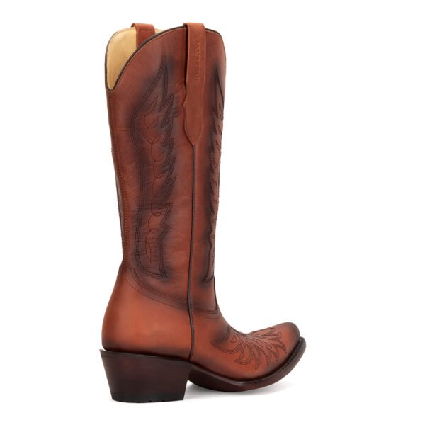 BOTA DE DAMA VENADO CAFÉ SOMBREADA_3 Bota de dama venado café sombreada