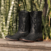 Bota Bulldog Pitón Nobuck Negra