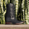 Bota Bulldog Pitón Nobuck Negra