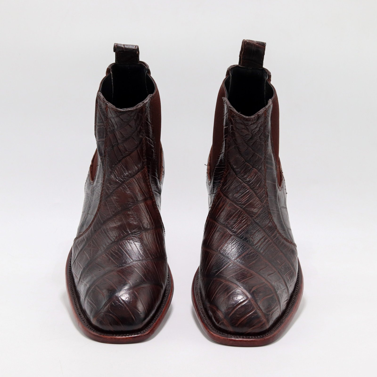 BOTIN HORMA FRANCESA COCODRILO FULL COÑAC - Imagen 3