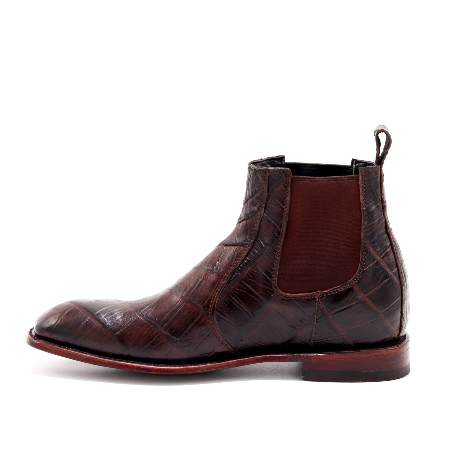 BOTIN HORMA FRANCESA COCODRILO FULL COÑAC - Imagen 5