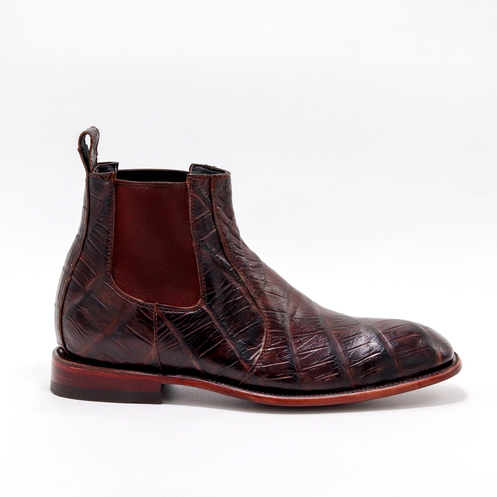 BOTIN HORMA FRANCESA COCODRILO FULL COÑAC - Imagen 6