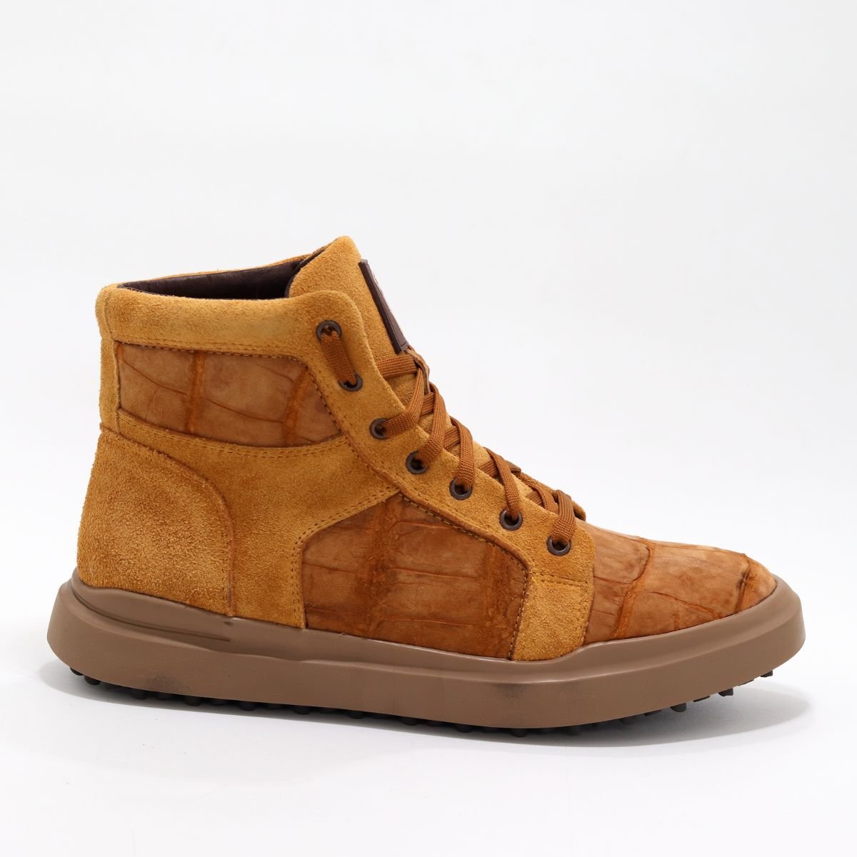 HIGH TOP ALLIGATOR MIEL GAMUZA - Imagen 6