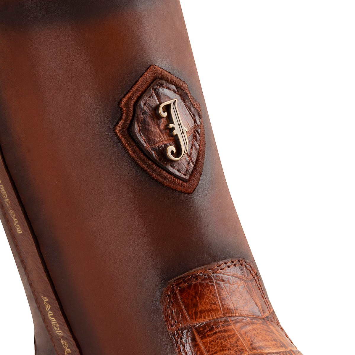 MEDIA BOTA SCORPION DUBAI ALLIGATOR COÑAC - Imagen 2