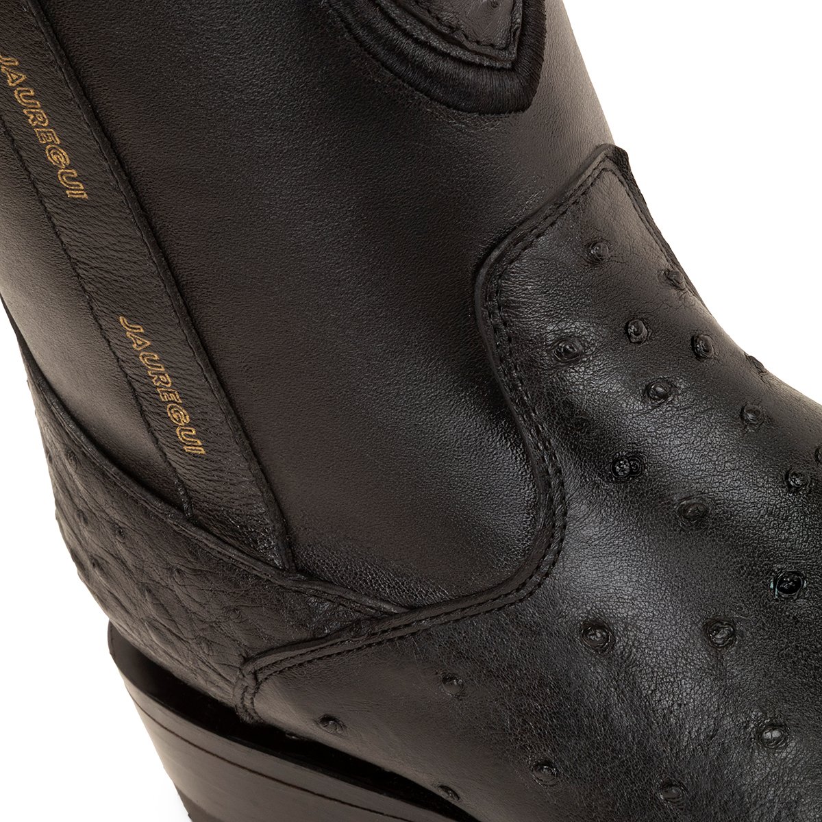 MEDIA BOTA SCORPION DUBAI AVESTRUZ NEGRO - Imagen 2