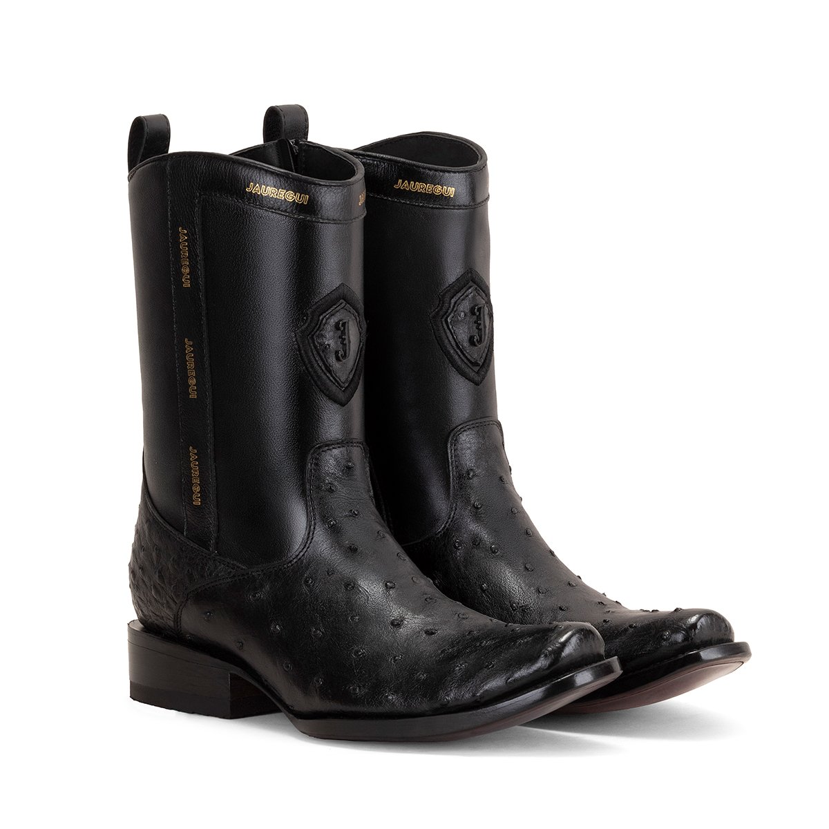 MEDIA BOTA SCORPION DUBAI AVESTRUZ NEGRO