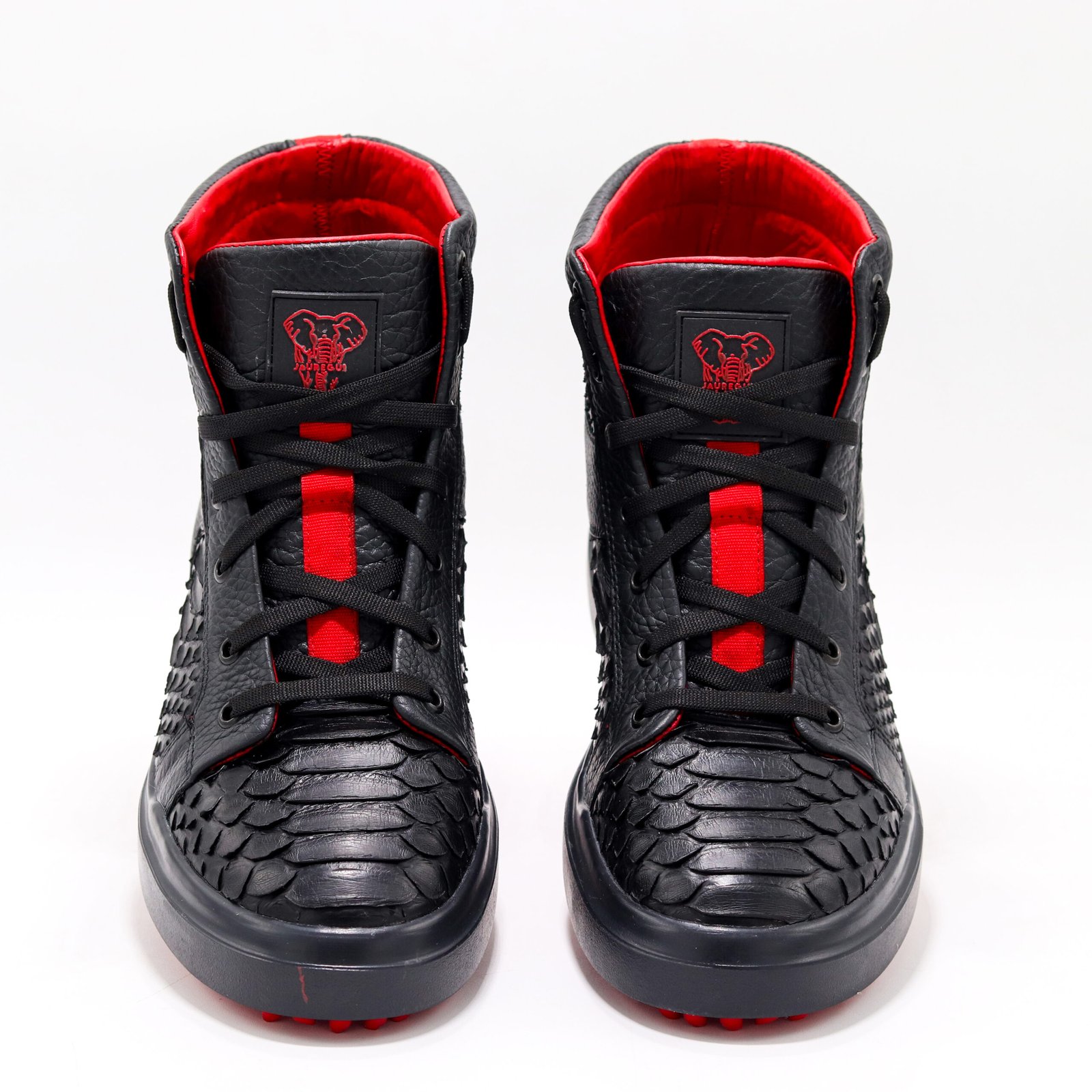 HIGH TOP PITON NEGRO SUELA ROJA - Imagen 2