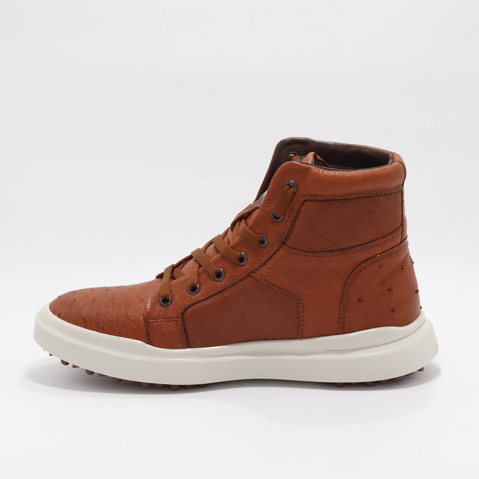 HIGH TOP FUEGO PANZA DE AVESTRUZ COÑAC - Imagen 4