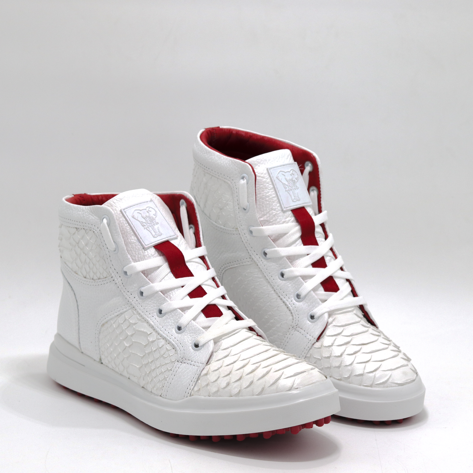 HIGH TOP FUEGO PITON BLANCO FORRO ROJO