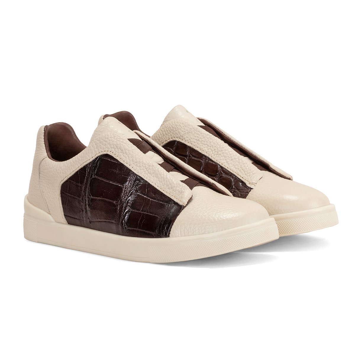 RESORTE SUELA SLIM ALLIGATOR / RES HUESO / CAFÉ