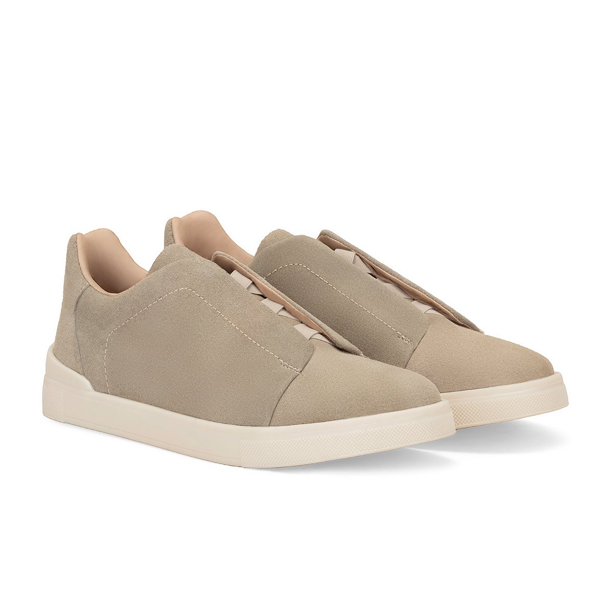 FUEGO SLIM ELÁSTICO VACUNO HUESO GAMUZA TAUPE
