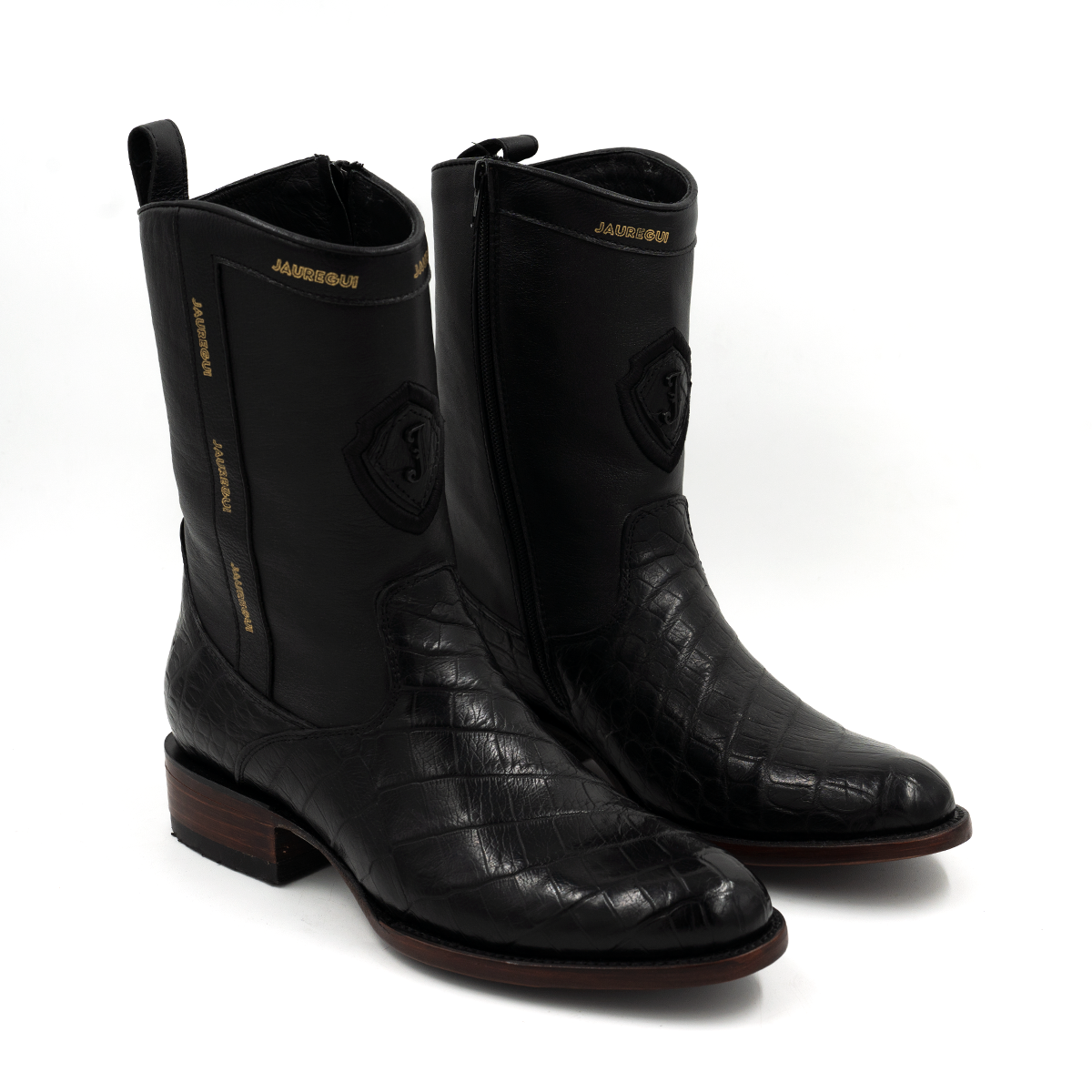 MEDIA BOTA ALLIGATOR NEGRO