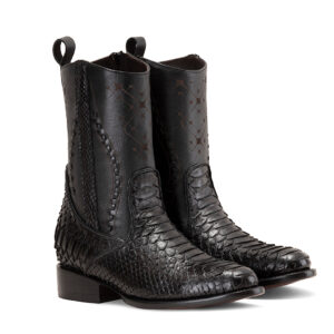BOTA SCORPION VINTAGE COLA/BELLY COCODRILO GRIS