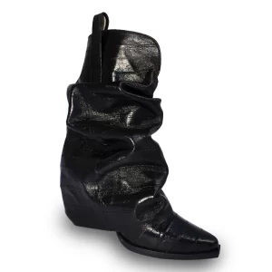 BOTIN MANGA ANGUILA NEGRO