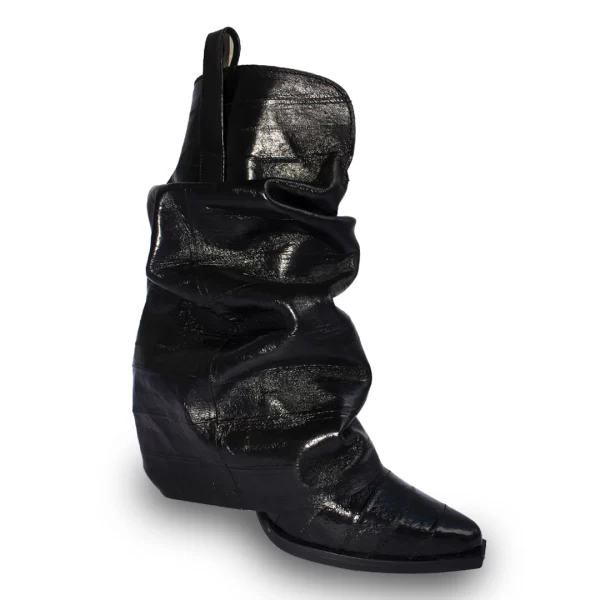 BOTIN MANGA ANGUILA NEGRO