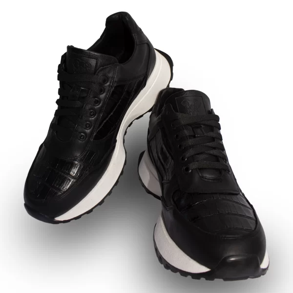 TENIS MAURICIO COCODRILO NEGRO
