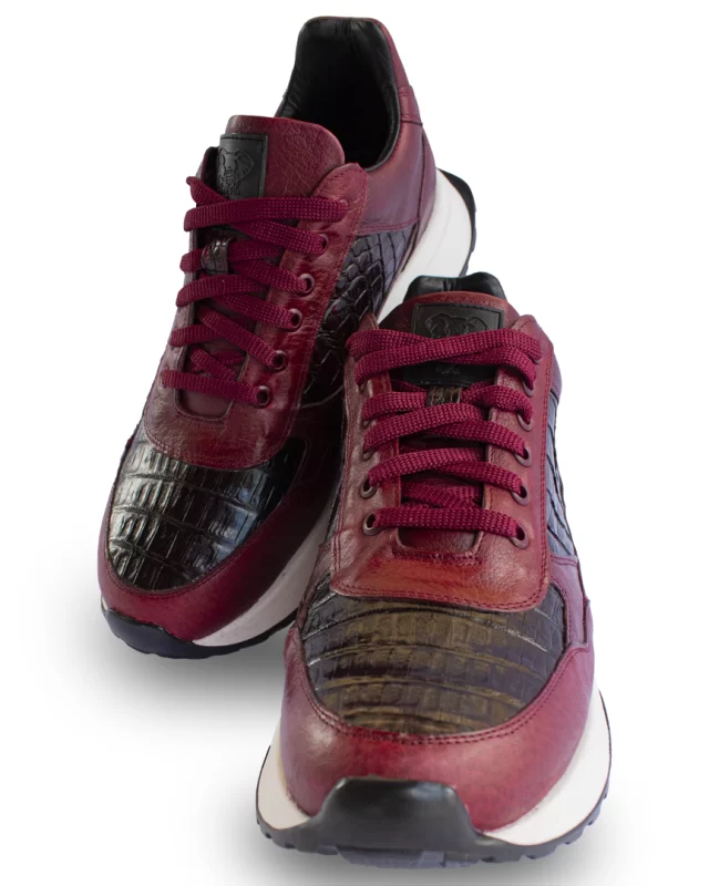 TENIS MAURICIO COCODRILO BLACK CHERRY