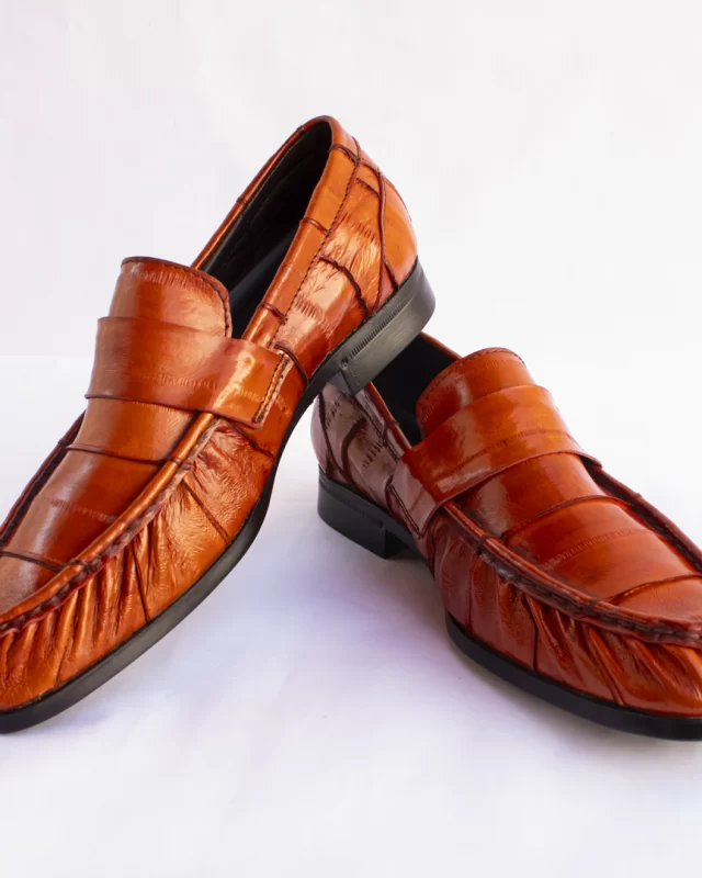MOCASIN ANGUILA ARRUGADO MIEL