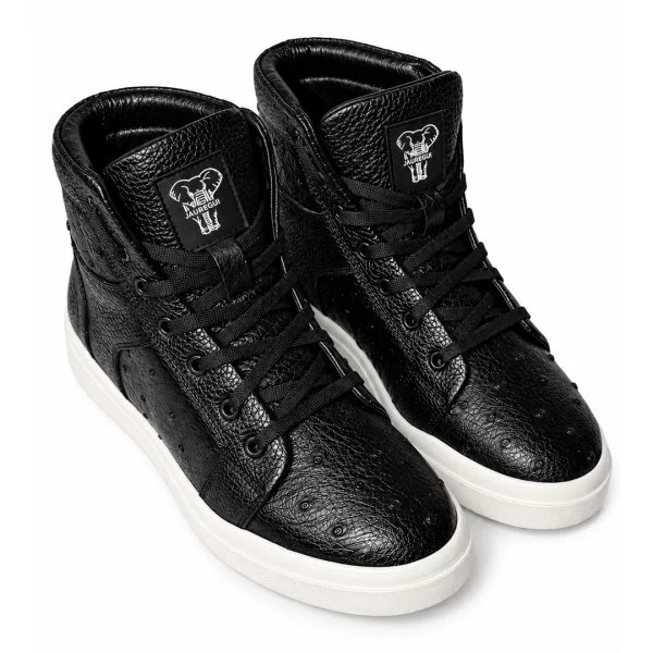 HIGH TOP PLUMA DE AVESTRUZ NEGRO