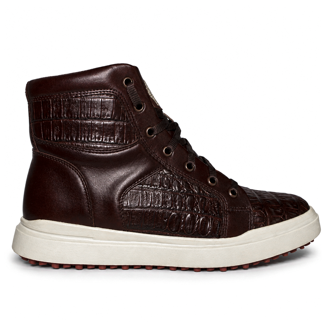 Fuego High Top de Cocodrilo Tabaco